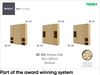 MEBLINI Schrankbett Bed Concept - BC-03 - 90x200cm Vertikal - Artisan Eiche - Wandbett mit Lattenrost - Klappbett mit Schrank - Wandklappbett - Murphy Bed - Bettschrank Bild 2