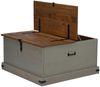 vidaXL Truhe HALDEN Grau 91x91x47 cm Massivholz Kiefer 4018407 Bild 5