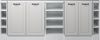 Dachschrägenschrank-Set Rion Weiß Landhaus/Weiß 5er Set Vicco Bild 5