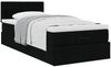 vidaXL Ottoman-Bett mit Matratze Schwarz 100x200 cm Stoff 3311603 Bild 5