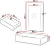Schminktisch Trigev mit Schublade (Farbe: Nuss Warmia) Bild 5