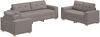 vidaXL Sofa 3 pcs Taupe 221 x 80 x 80 cm Leinenmischgewebe 3324634 Bild 2