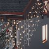 vidaXL Lichtervorhang LED Eiszapfen 10 m 400 LED Warmweiß 8 Funktionen 328908 Bild 4