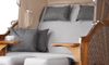 Strandkorb - bene living - Schleswig Pinie Zweisitzer - PE mokka - Modell 559 Bild 2
