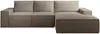 Vente-unique - AMELIA Sofa SamtStoff Schokoladenbraun - B 167 cm x H 85 cm x L 297 cm Bild 2