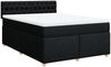 vidaXL Boxspringbett mit Matratze Schwarz 140x200 cm Stoff 3289012 Bild 3