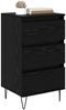 vidaXL Sideboard mit Schubladen Schwarz Eichen-Optik 40 x 35 x 70 cm 881707 Bild 3