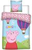 Bettwäsche-Set Peppa Pig Wutz Baby Ballon 100x135 cm Bild 1
