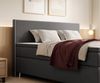 inter Boxspringbett Gent 140x200 cm 7-Zonen Taschenfederkern H3 Matratzen inkl. Topper (140x200 cm, Anthrazit), inkl. 7 Zonen Taschenfederkernmatratzen, inkl. Topper Bild 3