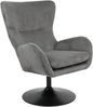 HELA Loungesessel SAMOS (1-St), Sessel,drehbar,Trompetengestell,Microfaser Breitcord,Armlehnen Bild 2