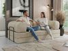 3-Sitzer Sofa ORSETTO mit Schlaffunktion, Metallrahmen, modernes Bettsofa mit HR- und T30-Schaum - Creme Cord Bild 3