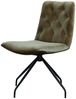 KAWOLA Stuhl NEW CHARME Drehstuhl Esszimmerstuhl Velvet oliv 87 x 66 x 52 cm Bild 3