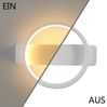 ZMH LED Wandleuchte Innen Modern LED Wandlampe 7W Warmweiß 3000K, 1 Stück, LED fest integriert, Warmweiß, Modern LED Wandlampe Bild 4