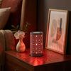 RGB LED Tischleuchte, Akku, USB-C, Touch, grau, Leuchtmuster, H 14 cm Bild 2