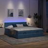 vidaXL Ottoman-Bett mit Matratzen & LEDs Dunkelblau 180x200 cm Samt 3312909 Bild 3