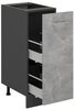 Apothekerschrank R-Line Beton 30 cm ohne Arbeitsplatte Vicco Bild 3