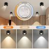 ZMH LED Einbaustrahler 4er-Set weiß 4W dimmbar schwenkbar Aufbauspot 3CCT Deckenspots, Schwenkbar, LED fest integriert, Aufputz-Deckenleuchte Bild 4