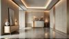 Livin Hill Kommode Stilig Helles Creme, goldene Basis mit dunklem Marmor ST917B Bild 3