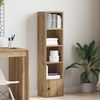 vidaXL Bücherregal Artisan-Eiche 31x24x127 cm Holzwerkstoff 860354 Bild 3