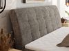 Boxspringbett DAGOS 160 x 200 cm mit Kopfteil, Lattenrost und Stauraum – Doppelbett mit Matratze & Topper T25 , stabile Konstruktion, Bettkasten, modernes Design - Braun Schenille grob gewebt - H4 Bild 3