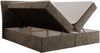 Boxspringbett DAGOS 160 x 200 cm mit Kopfteil, Lattenrost und Stauraum – Doppelbett mit Matratze & Topper T25 , stabile Konstruktion, Bettkasten, modernes Design - Braun Schenille grob gewebt - H4 Bild 4