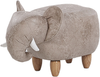 Beliani Pouffe pet eco-leather with storage gray JUMBO Bild 5