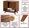 Teak-Waschbeckenunterschrank HWC-M92, Waschtisch Schrank, hochwertiges B-Grade-Teak (Kernholz, 20-30 Jahre), 61x65x40cm Bild 2