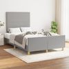 vidaXL Bettgestell ohne Matratze Hellgrau 120x190 cm Stoff 3270506 Bild 2