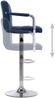 vidaXL Barhocker Blau Stoff [283413] Bild 5