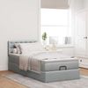 vidaXL Ottoman-Bett mit Matratze Hellgrau 80x200 cm Stoff 3311580 Bild 3