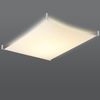 Deckenleuchte, Weiß, Chrom, Glas, Stoff, Stahl, L 105 cm Bild 3