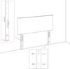 Kopfteil, Bettkopfteil, Minimalistisch Creme 100x5x118/128 cm Kunstleder Bild 5