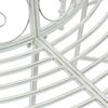 vidaXL Baumbank 4-Sitzanzahl 160 x 80 x 89 cm Stahl Antik Weiß 42029504 Bild 4