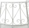 vidaXL Baumbank 4-Sitzanzahl 160 x 80 x 89 cm Stahl Antik Weiß 42029504 Bild 5