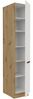 Küchen Hochschrank 40 cm Küche ARIA Weiss ultra matt + Eiche Artisan matt, hochwertige Fronten mit Anti Fingerprint Beschichtung Küchenzeile Küchenblock Bild 3