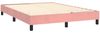 vidaXL Boxspringbett mit Matratze Rosa 140x190 cm Samt 3131140 Bild 4