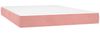 vidaXL Boxspringbett mit Matratze Rosa 140x190 cm Samt 3131140 Bild 5