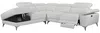 Vente-unique - Relaxsofa Ecksofa Leder elektrisch - Ecke Links - Elfenbein - PASCALINE Bild 3
