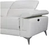 Vente-unique - Relaxsofa Ecksofa Leder elektrisch - Ecke Links - Elfenbein - PASCALINE Bild 5