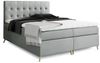 99rooms Sorento Boxspringbett Strukturstoff 120x200 cm Schwarz Bild 2
