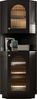 Badschrank MDF mit Lichtleiste & Eckdesign, 45x45x166,5 cm, Schwarz Bild 5