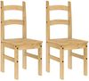 vidaXL Essstühle 2 Stk. 40x46x99 cm Massivholz Kiefer 4005726 Bild 2