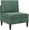 vidaXL Mittels Sofa mit Stauraum Meergrün Samt 42027114 Bild 2