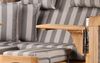 Strandkorb Komplettset - bene living - Ammersee Grande XL Teak - PE grau - Modell 537 - inkl. Liftersystem Bild 3