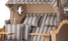 Strandkorb Komplettset - bene living - Ammersee Grande XL Teak - PE grau - Modell 537 - inkl. Liftersystem Bild 4