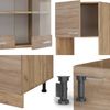 Eckküche R-Line Sonoma/Goldkraft Eiche 247 x 60 cm , AP Anthrazit Vicco Bild 5