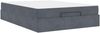 vidaXL Bettgestell mit Matratze 2 pcs Dunkelgrau Samt 3399571 Bild 2
