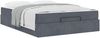 vidaXL Bettgestell mit Matratze 2 pcs Dunkelgrau Samt 3399571 Bild 3