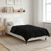 vidaXL Sommerdecke Gepolstert Schwarz 140 x 220 cm Mikrofaser 42025935 Bild 4