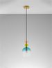 Nova Luce 9009233 MURANO Pendelleuchte 1-flammig Gold Multifarben E14 Bild 3